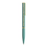 Crystal Shimmer Glide ballpoint pen, Green, Green lacquered, Gold-tone plated